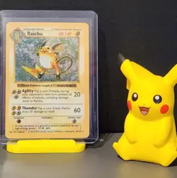 Pokemon TCG Base Set Shadowless Raichu (14/102) Moderately Play - Image 1