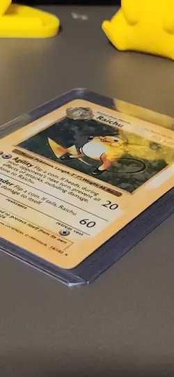 Pokemon TCG Base Set Shadowless Raichu (14/102) Moderately Play - Image 4