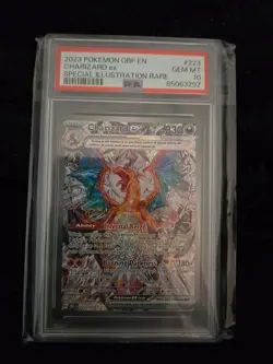 2023 POKEMON OBF EN-OBSIDIAN FLAMES #223 CHARIZARD EX PSA 10 SIR - Image 1