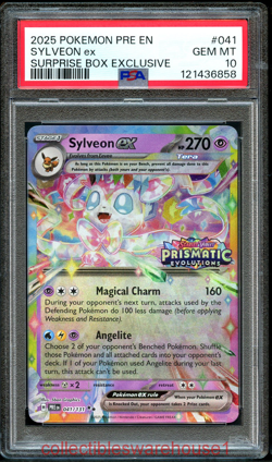 Pokemon Surprise Box Promo Sylveon ex 041 PSA 10 - Image 1