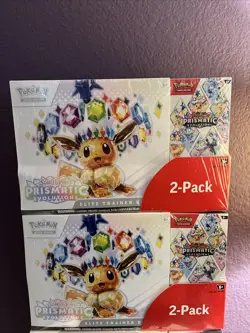 Costco SEALED Pokemon Prismatic Evolutions 2 ETBs + 2 Booster Bundles TCG 2 PACK - Image 1