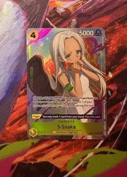 S-Snake OP13-114 Alt Art One Piece TCG Carrying on His Will English - Image 1
