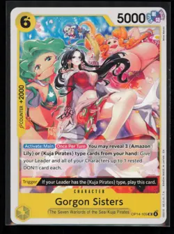 Gorgon Sisters OP14-105 One Piece The Azure Sea's Seven Uncommon Near Mint - Image 1