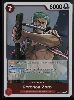 Roronoa Zoro OP14-015 One Piece The Azure Sea's Seven Rare Near Mint - Image 1