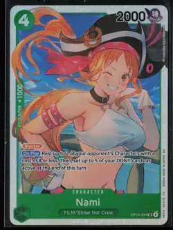 Nami OP14-031 One Piece The Azure Sea's Seven Super Rare Near Mint - Image 1