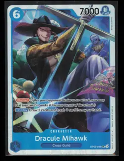 Dracule Mihawk OP09-048 One Piece Emperors in the New World Super Rare Near Mint - Image 1