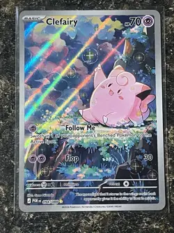 Pokemon Clefairy Holo Rare Basic Card POR 094/088 70 HP Psychic 2026 - Image 1