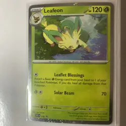 Leafeon (Cosmos Holo) Promo Holo SV: Scarlet & Violet Promo Cards SVP170 NM - Image 1