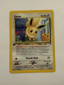 Vintage Pokemon Card Lot Neo Discovery Unown Eevee Spinarak Tyrogue Caterpie - Image 3