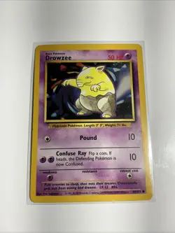 Drowzee 049/102 Base Set Regular Pokemon Card TCG - Image 1