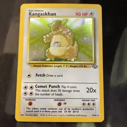 Kangaskhan (5) Rare Jungle 5/64 LP Holo Pokemon Card Basic Gen 1 MP - Image 1