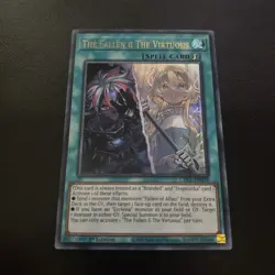 The Fallen & the Virtuous CH01-EN019 Ultra Rare Yugioh Card 1st Edition Mint - Image 1