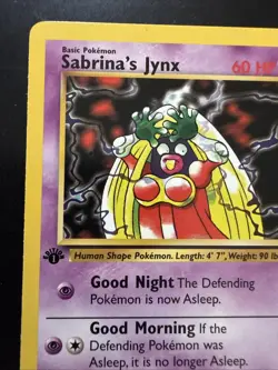 SABRINA'S JYNX 1st Edition POKEMON Gym Heroes 2000 Trading Card 59/132 TCG - Image 2