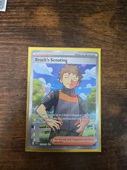 Pokemon TCG Brock's Scouting 179/159 Journey Together Ultra Rare Holo Card - NM - Image 1