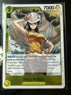 Nico Robin, OP15-109, One Piece Adventure on Kami's Island Foil Bandai Card Game - Image 1