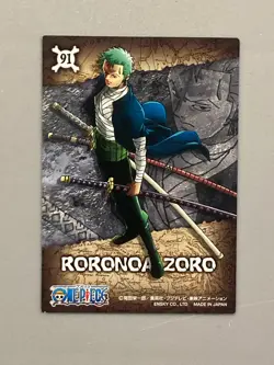 Roronoa Zoro - 91 - One Piece Ensky Chained Card Japanese - Image 2