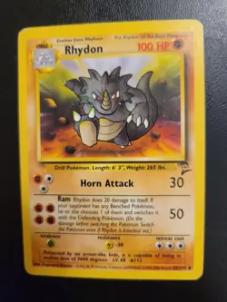 Pokemon Base Set 2 Uncommon Card - Rhydon 59/130 - Image 1