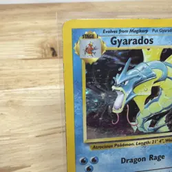 Pokemon Gyarados Base Set Holo Rare 6/102 100 HP English 1999 Trading Card - Image 2