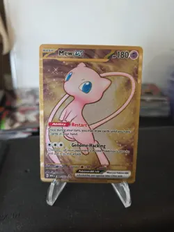 Pokemon TCG Mew EX Metal Gold NM 205/165 Scarlet & Violet 151 Promo Card - Image 1