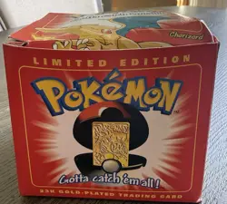 SEALED 1999 Burger King Pokemon Charizard 23K Gold Plated Pokemon Trading Card - Image 3