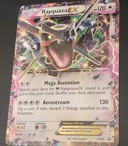Pokemon Rayquaza EX XY69 Shiny Black Star Promo Holo Rare Card - Image 2