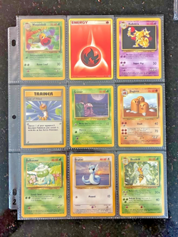 ** POKEMON CARDS #2 ** VINTAGE BASE ** (9) CARD LOT ** LP CONDITION ** WOTC ** - Image 1