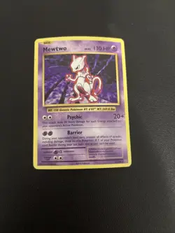 Mewtwo 51/108 Cracked Ice Holo Pokemon Card MP Evolutions Promo - Image 1