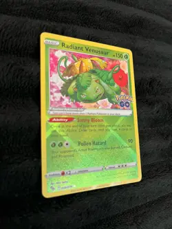 Pokemon Radiant Venusaur Holo Rare Card 004/078 Pokemon GO - Image 2
