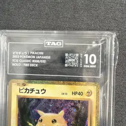Pokemon Pikachu TCG 2023 Classic Japanese Card #008/032 Fire Deck Tag 10 GEM MNT - Image 3