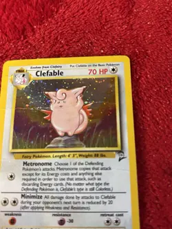 Clefable 005/130 Base Set 2 Holo Wotc Pokemon Card Hp - Image 3
