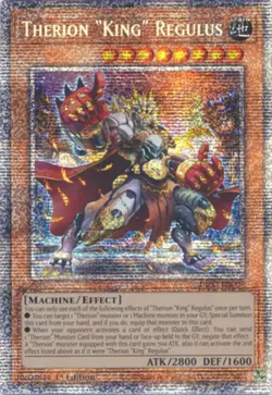 Therion "King" Regulus - DIFO-EN007 - Starlight Rare - 1st Edition NM YuGiOh! D - Image 1