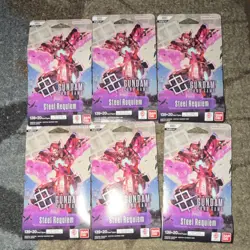 Bandai Gundam Card Game Steel Requiem Booster Packs (6 Packs, English) - Image 1