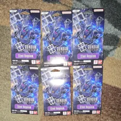 Bandai Gundam Card Game Steel Requiem Booster Packs (6 Packs, English) - Image 1