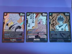 Son Goku SB02-037 UC, 038 SR, 004 R Dragon Ball Z Super Card Game - Image 1