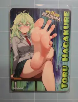 Toru Hagakure My Hero Academia Custom Glow Waifu Card Feet Fan Art 2 - Image 1