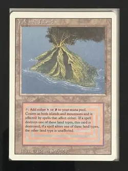 Magic the Gathering - Volcanic Island - Revised Edition 1994 - Mint - Image 1