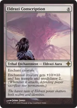 Damaged, English MTG Regular Eldrazi Conscription Rise of the Eldrazi Magic the - Image 1