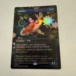 Dandan FOIL Borderless 2139 Secret Lair Dandan SLD MTG Rare Unplayed Mint Fish - Image 1