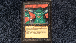 JUZAM DJINN Arabian Nights rare Magic the Gathering Hand Signed - Image 2