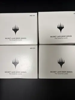 Magic the Gathering Secret Lair Drop The Godzilla Lands Foil Box Sealed ×4 - Image 1