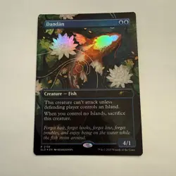 Dandan FOIL Borderless 2138 Secret Lair Dandan SLD MTG Rare Unplayed Mint Fish - Image 1