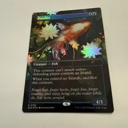 Dandan FOIL Borderless 2138 Secret Lair Dandan SLD MTG Rare Unplayed Mint Fish - Image 2