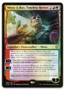 Minsc & Boo, Timeless Heroes #285 (Foil) (NM) Baldur's Gate CLB Magic MTG - Image 1