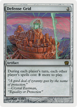Defense Grid #296 (MP) 8th Edition 8ED Magic MTG - Image 1