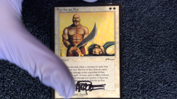 EYE FOR AN EYE Arabian Nights uncommon Magic the Gathering MP Hand Signed - Image 2