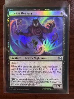 MTG Teenage Mutant Ninja Turtles Foil #0062 Dream Beavers - Image 1