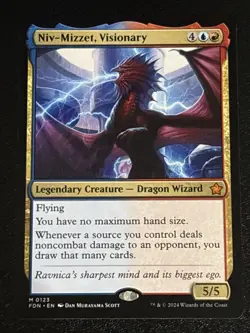 MTG Foundations Niv-Mizzet, Visionary 0123 NM Mythic - Image 1
