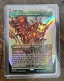 MTG - Grist, Voracious Larva Borderless Textured Foil - MH3 - Unplayed - Mint - Image 1