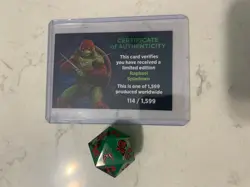 Sirius Ninja Turtles Raphael Spindown D20 Legendary Limited Edition TMNT MTG 114 - Image 1