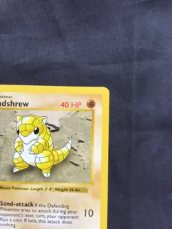 Pokemon Cards: Base Set 1st Edition Common: Sandshrew 62/102 - Image 3